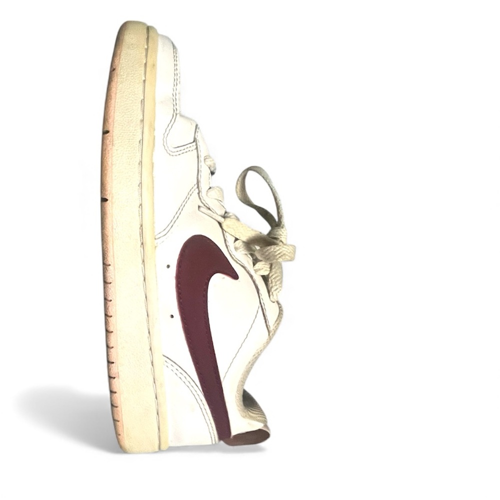 Nike Court Borough 2 Low White Dark Beetroot - Picture 9 of 16